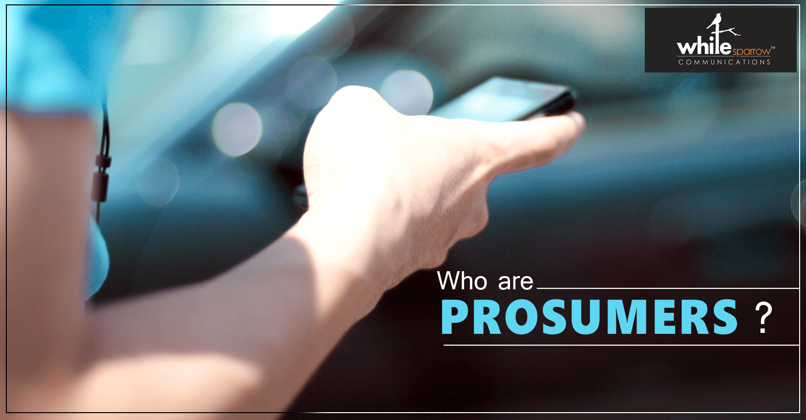 WHO ARE PROSUMERS ?