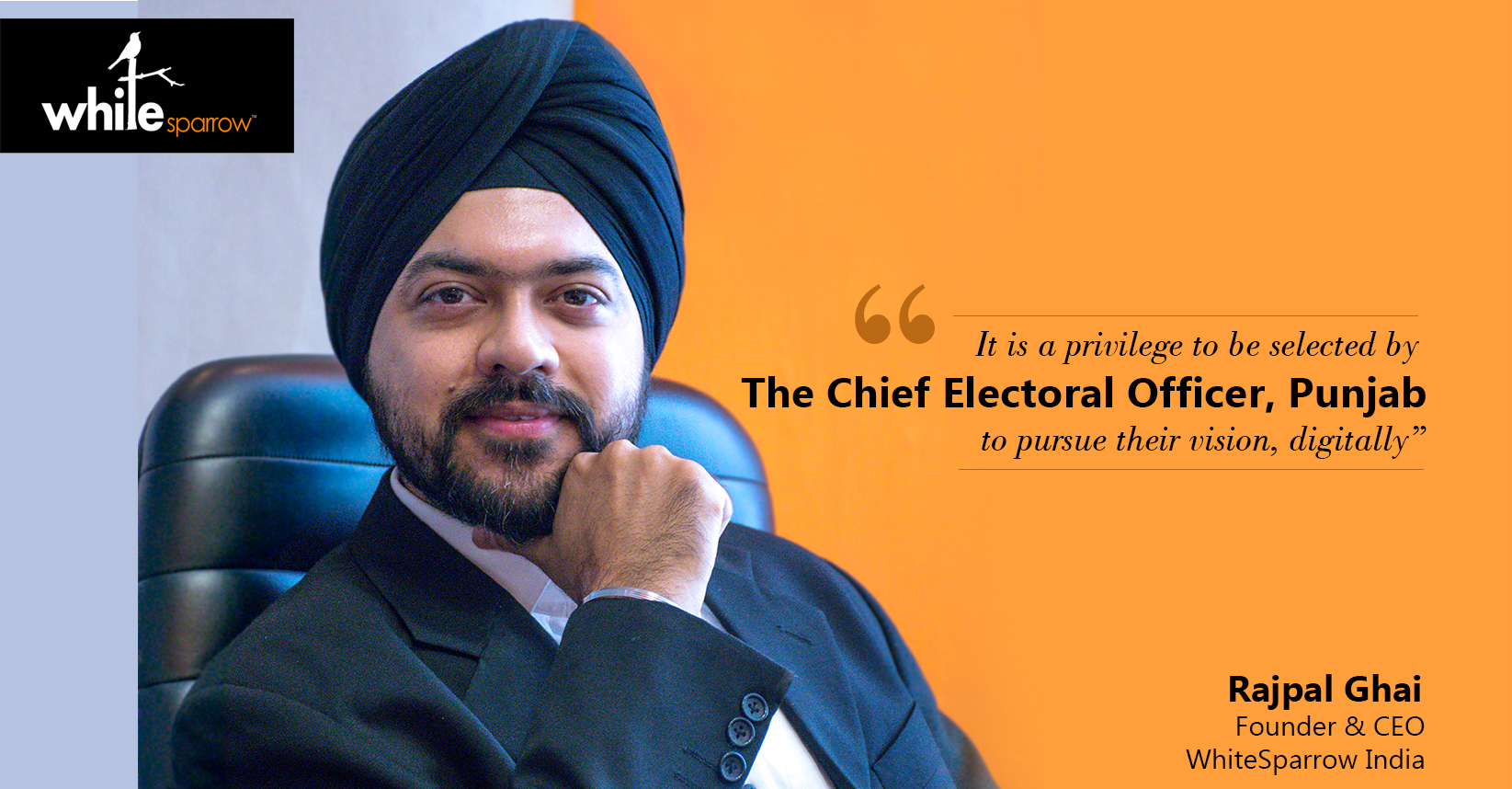 WhiteSparrow India bags the prestigious Social Media Campaign  of The Chief Electoral Officer,  Punjab